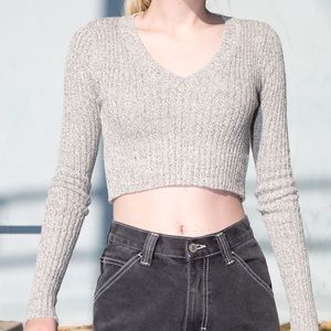 gray “milena” brandy melville sweater